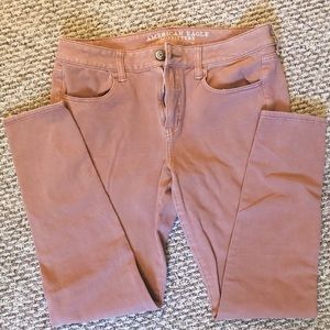 American Eagle Pale Pink Jeggings